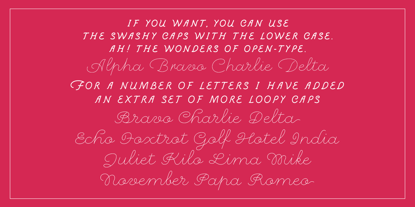 Example font Sapore #12